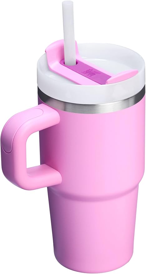 STANLEY Quencher H2.0 Flow State Tumbler, 20 oz, Peony | Handle and Straw | 3-Position Lid | Cup Holder Compatible for Travel | Insulated Stainless Steel Cup | BPA-Free - Image 2