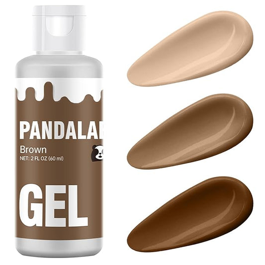 Brown Gel Food Coloring - Pandalab 2 Ounce High Concentrated Food Dye for Baking, Cake, Cookie, Fondant, Icing, Easter Egg, Macaron, DIY Slime (60ml)