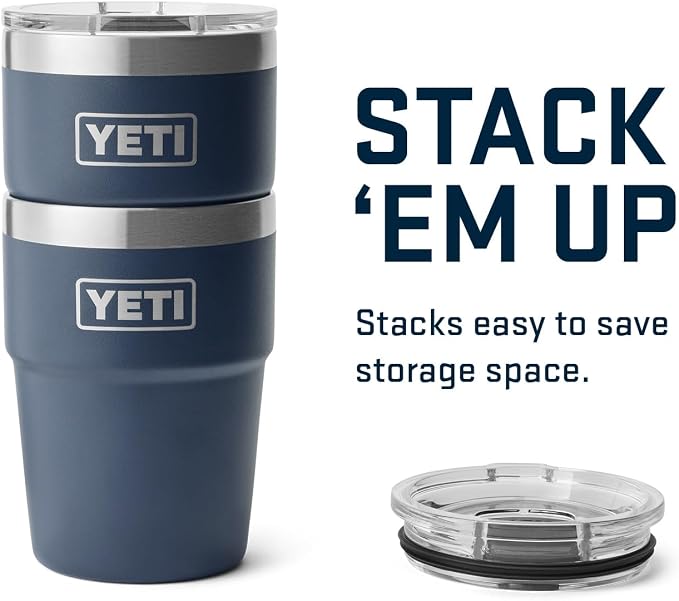 YETI Rambler 16 oz Stackable Tumbler, Vacuum Insulated, Stainless Steel with MagSlider Lid | Stackable - Image 6