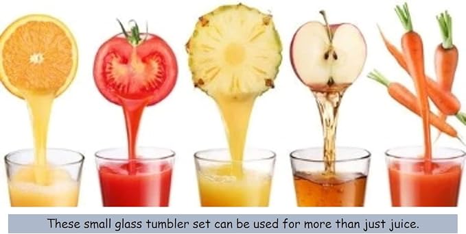 BOHEM'S Small Juice Glasses, Mini Clear Glass Cups Tumblers, 5.1 Oz, Drinking Glassware for Orange Juice, Water, Milk, Coffee, Perfect for Tasting and Small Portions, Set of 6, - Image 6