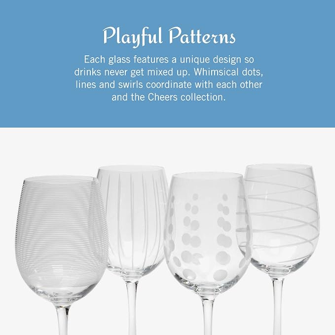 Mikasa Cheers White Wine Glasses Set of 4, 16-Ounce Elegant Glassware, Durable and Dishwasher Safe, Perfect for Everyday or Entertaining - Image 6