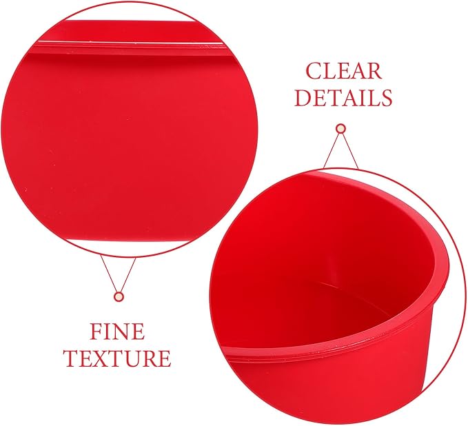 Cabilock Silicone Cake Tin Round Shape Non-stick Baking Heat for Mousse Muffin Jelly Pudding - Image 8