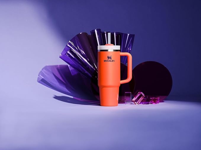 STANLEY Quencher H2.0 Flow State Tumbler, 30 oz, Tigerlily Plum | Handle and Straw | 3-Position Lid | Cup Holder Compatible for Travel | Insulated Stainless Steel Cup | BPA-Free - Image 6
