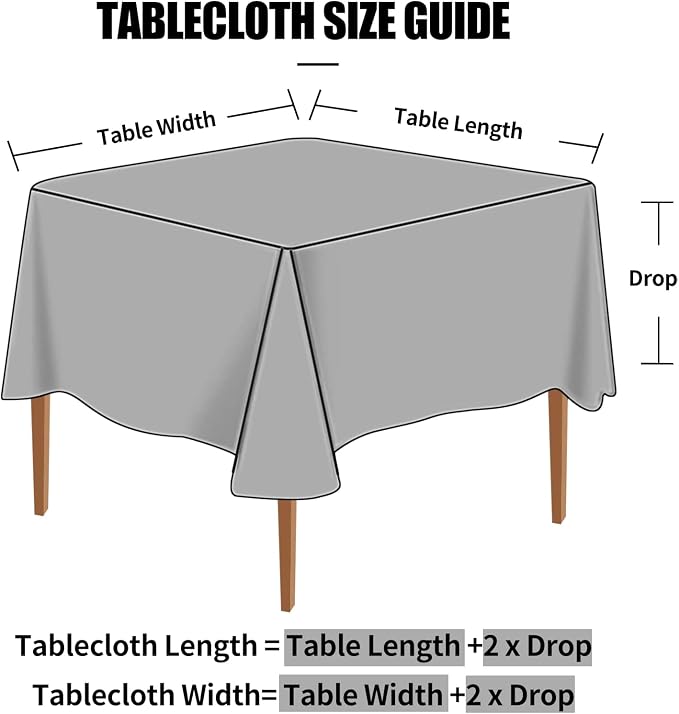 Smiry Square Waterproof Heavy Duty Vinyl Tablecloths, 54 x 54 Inch | Wipeable Washable Floral Embossed Table Cover for Kitchen and Dining Room, Indoor & Outdoor Use, Coffee - Image 5