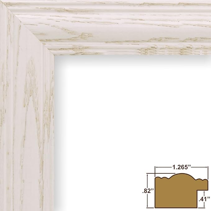 Craig Frames 4x6 White Picture Frame, Wall Decor for Art and Photos | Ready to hang with a protective glass front, made in the USA for a gallery display - Image 2