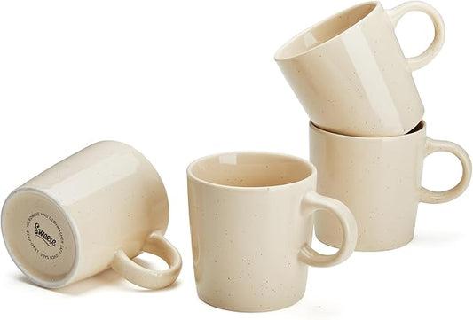 Sweese 4-Pack Porcelain Espresso Cups, Beige High-Grade Durable Professional, 3.5 Fluid Ounces nan nan by Sweese
