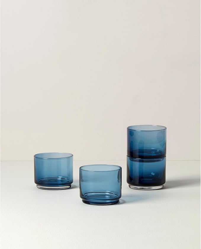 Lenox Tuscany Classics Stackable Drinkware, Glass, Dishwasher Safe, Short Glasses, Set of 4 (4 Piece) - Image 2