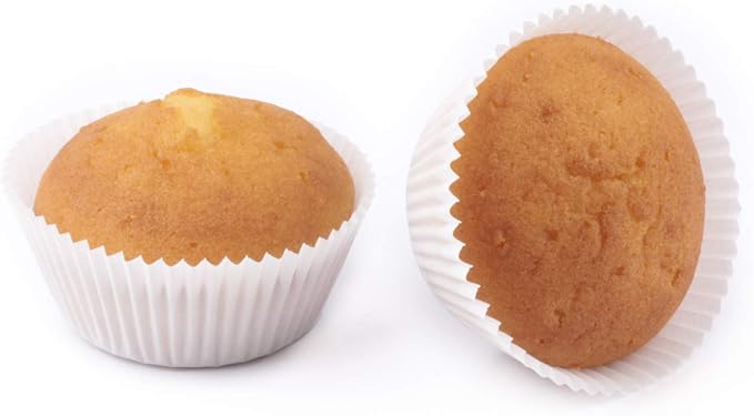 Caperci Standard White Cupcake Liners 500 Count, No Smell, Food Grade & Grease-Proof Baking Cups Paper - Image 5