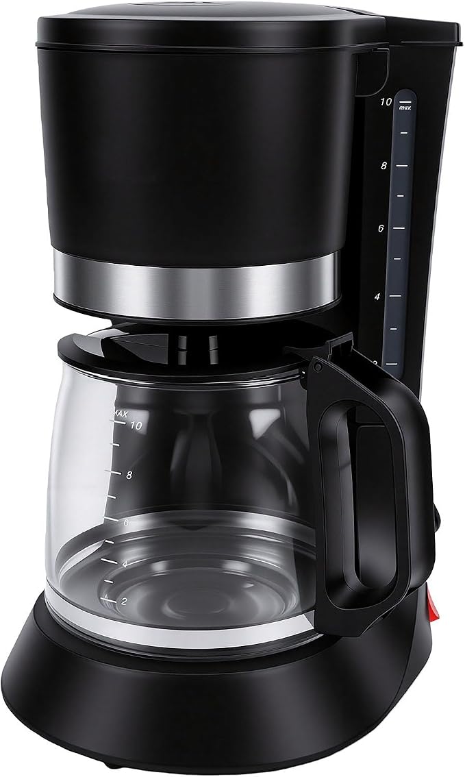 Automatic Coffee Machine with Glass Carafe 1.2L Compact 700W Coffee Maker for Home Office Kitchen Dorm Room - Image 5