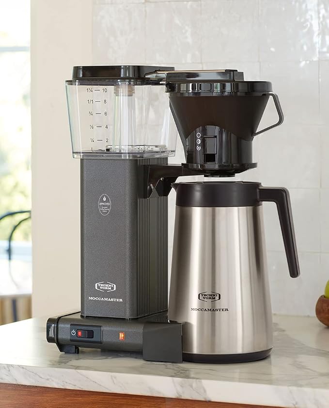 Technivorm Moccamaster 79317 KBGT thermal Carafe 10-Cup Coffee Maker 40 Ounce, Stone Grey 1.25l - Image 9