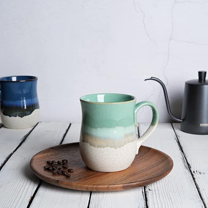 Bosmarlin Large Ceramic Coffee Mug, 20 Oz, Big Tea Cup for Office and Home, Dishwasher and Microwave Safe(20 Oz, Mint Green) - Image 4