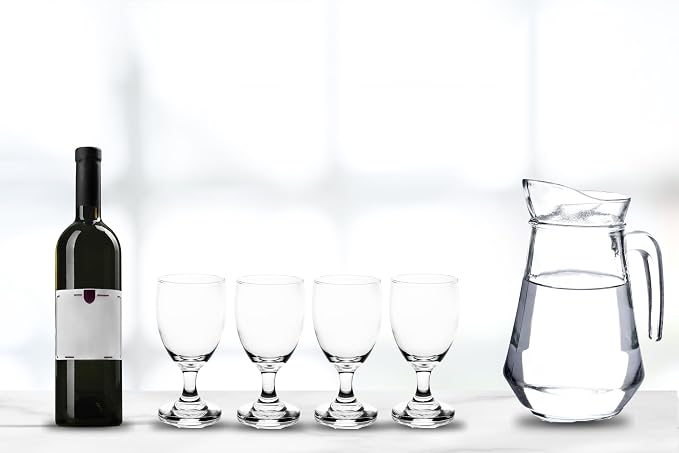 Water Glasses Set of 4 – 10 Ounce Modern Cocktail Goblets, Perfect Drinking Glasses for Wine, Cocktails and More – Elegant Glassware for Parties and Daily Use - Image 5