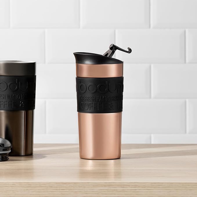 Bodum Bodum TRAVEL MUG Travel Mug, Copper, 12 oz - Image 2