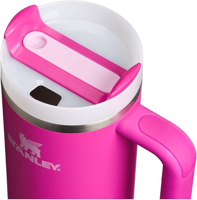 STANLEY Quencher H2.0 Flow State Tumbler, 30 oz, Violet Blossom | Handle and Straw | 3-Position Lid | Cup Holder Compatible for Travel | Insulated Stainless Steel Cup | BPA-Free - Image 2