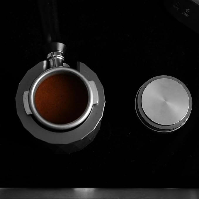 58mm Coffee Tamper | Built-In-Spring Handle Tamper Tools | Stainless Steel Espresso Tampers Fits 58mm Espresso Portafilter | Breville/Rancilio/La Marzocco/etc. 6296-51201-01A