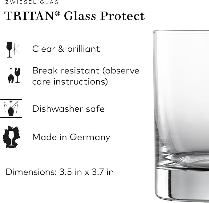 ZWIESEL GLAS Paris Whiskey Glass 13.5 Ounce (Set of 6), Bar Tumbler for Whiskey, Dishwasher-Safe Tritan Crystal Glasses, Made in Germany - Image 2