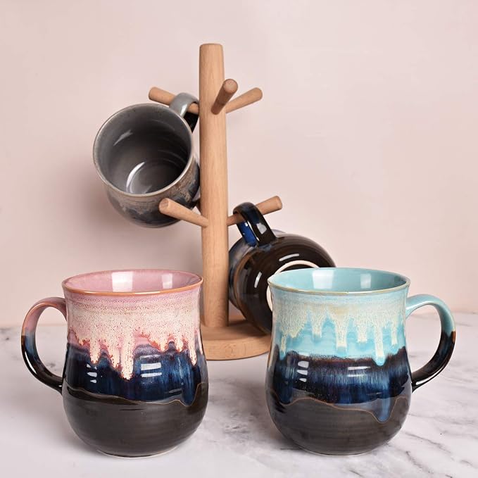 Bosmarlin Large Ceramic Coffee Mug, Big Tea Cup for Office and Home, 21 Oz, Dishwasher and Microwave Safe, 1 PCS - Image 7