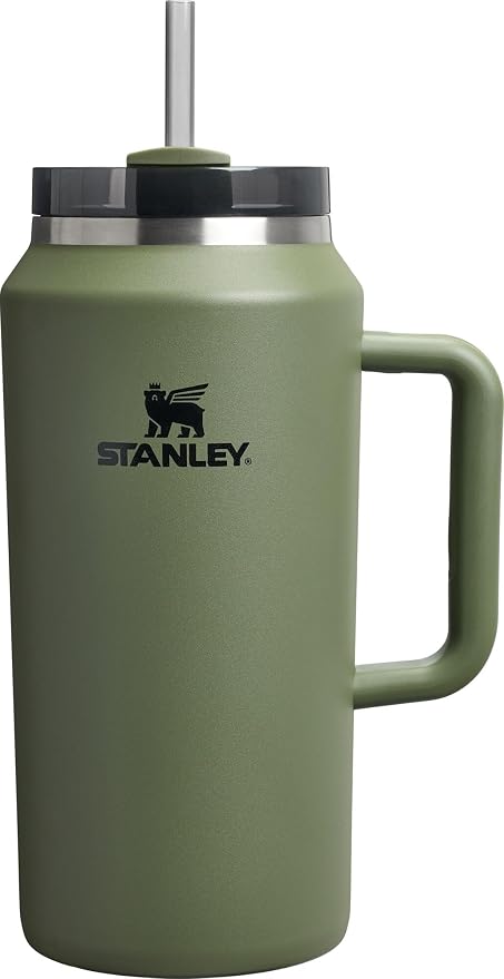 STANLEY Quencher H2.0 Flow State Tumbler, 64 oz, Dried Pine | Handle and Straw | 3-Position Lid | Large Capacity for Travel & Sports| Insulated Stainless Steel Cup | BPA-Free by Unknown
