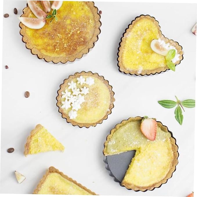 Garneck 6pcs Non-stick Baking Pan Tart Pans Molds for Cakes Tarts and Pizza Unique Coating for Easy Release and Cleanup - Image 6