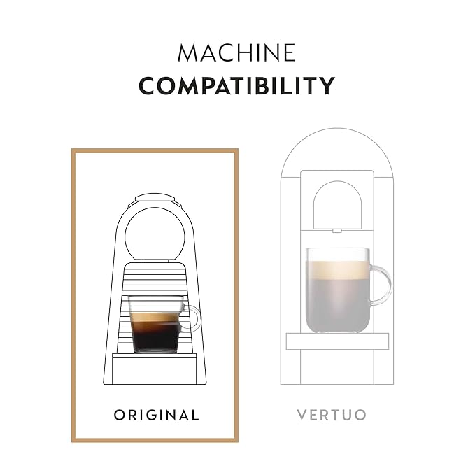 Nespresso Capsules Original Line, Ristretto Intenso, Dark Roast Coffee, 50 Count Coffee Pods