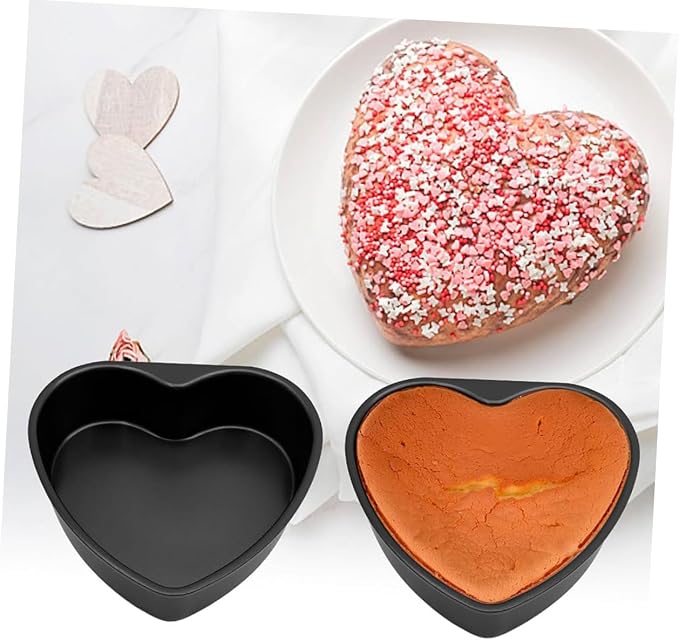 Heart Shaped Baking Pan Cake Pan Fat Oven Microwave Safe Detachable Bottom - Image 9