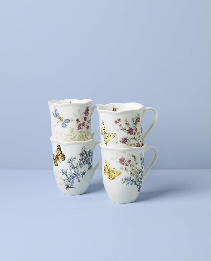 Lenox 897911 Butterfly Meadow Herbs Mugs, Set Of 4 - Image 2