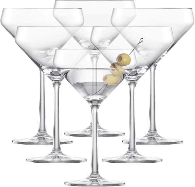 Zwiesel Glas Pure Martini Glass (Set of 6), Cocktail Glasses for Martini, Dishwasher-Safe Machine-Made Tritan Crystal Glasses, Made in Germany (12.3 Ounce) by Unknown