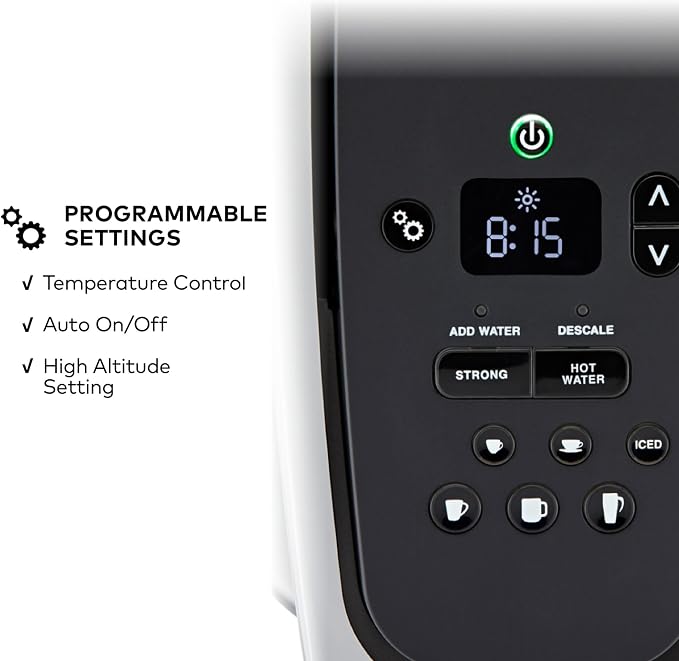 Keurig K-Elite Single Serve K-Cup Pod Coffee Maker, with Strength and Temperature Control, Iced Coffee Capability, 8 to 12oz Brew Size, Programmable, Brushed Silver - Image 5