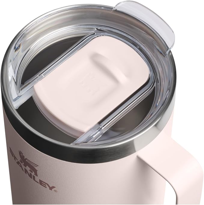 STANLEY Everyday Camp Mug 24oz | Drink Through Lid | Cup for Coffee, Tea and Drinks | Insulated Stainless Steel Coffee Mug | BPA-Free | Rose Quartz - Image 2