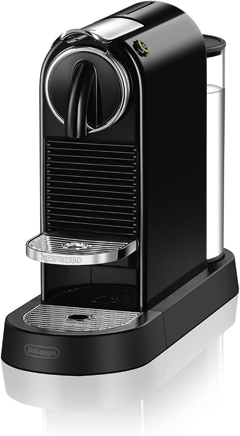 Nespresso CitiZ Original Espresso Machine by De'Longhi, Black | Limousine black espresso machine with 19 bar pump and fast heat-up. Brews espresso and lungo at the touch of a button. by Unknown