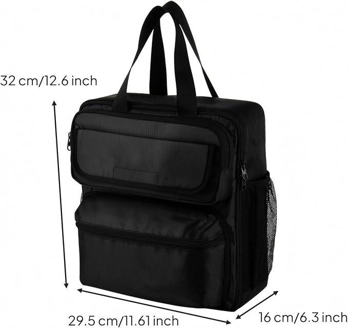 Coffee Machine Pouch Carry Case Bag Organizer Tote With Handles And Zippered Pockets Nylon Oxford Construction For Single Serve Brewer Storage Home Gift Giving - Image 4