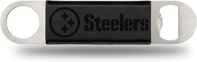 Rico Industries NFL Laser Engraved Bar Blade Faux Leather Laser Engraved Bar Blade - Great Beverage Accessory for Game Day by RicoIndustries