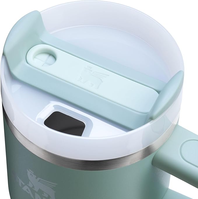 STANLEY Quencher H2.0 Flow State Tumbler, 20 oz, Seafoam | Handle and Straw | 3-Position Lid | Cup Holder Compatible for Travel | Insulated Stainless Steel Cup | BPA-Free - Image 2