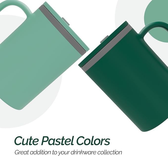 Copco Iconic Desk Mug 16 Oz - Green/Hunter Green, Set of 2 - Image 4