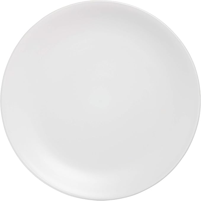 10 Strawberry Street Wazee Matte 10.5" Coupe Dinner Plate, Set of 6, White - Image 3