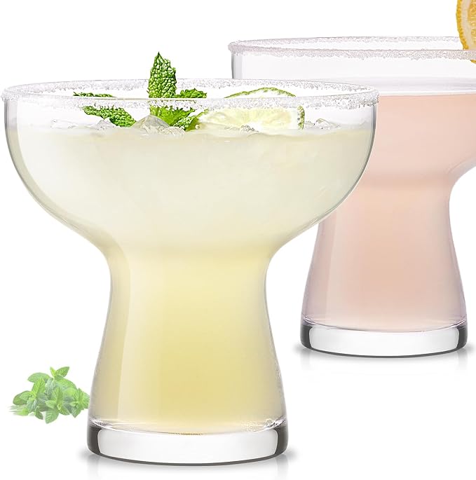 Martini Glasses Set of 2, 14oz Coupe Cocktail Glasses for Margarita | Manhattan, Cosmopolitan, Espresso, Home Bar, Evening Parties, Birthdays, Housewarming Gift by LUNAMANTHA