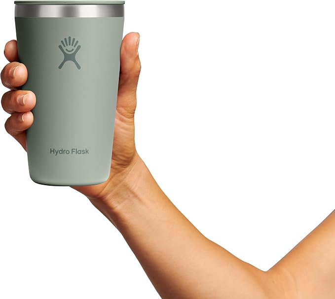 Hydro Flask All Around Tumbler Press-In Lid, Insulated Travel Mug, Stainless Steel Coffee Cup 16 Oz Agave Green - Image 6
