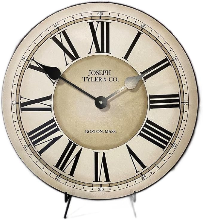 The Big Clock Store Waterford Wall Clock | Handcrafted in USA | Silent Non-Ticking Mechanism | Beautiful Color | Rustic Decor for Living Room | Battery Operated (24-Inch) by The+Big+Clock+Store
