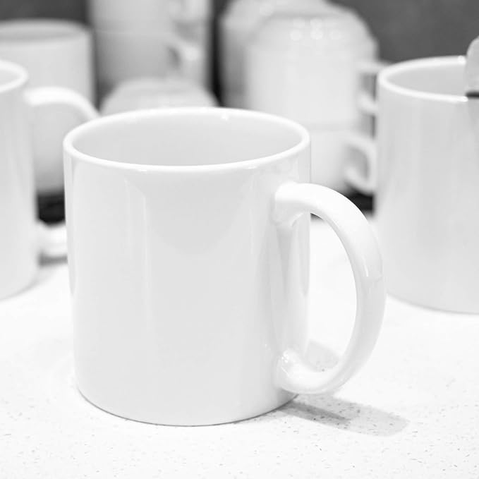 BYCNZB 22oz white Super Large Ceramic Coffee Mugs Large Handles Set of 4 - Image 6