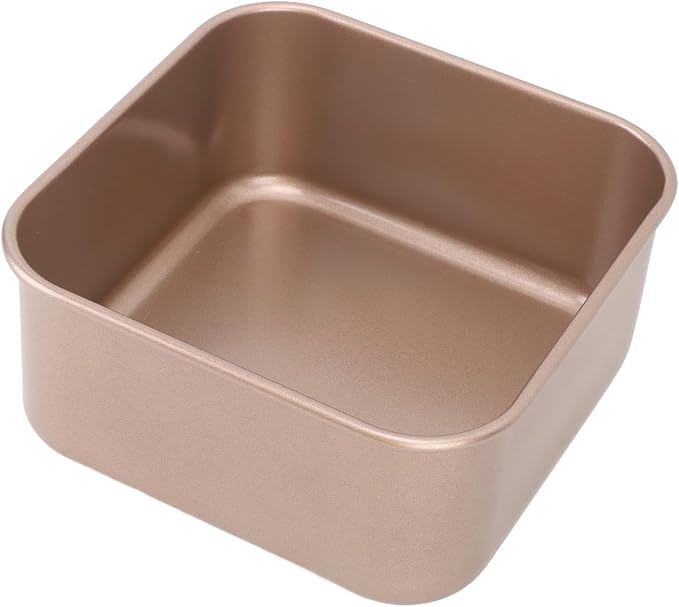 Headerbs Baking Sheet Pan, Deep Square Non Stick Carbon Steel Cookie Tray, Thickened Stackable Bakeware for Cake Bread Pizza Pastry Roasting Meat in Home Oven Kitchen (Large 8cm / 3.2in) - Image 5