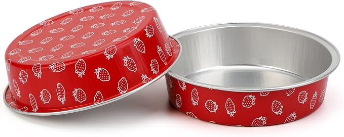 Beasea Disposable Mini Pie Pans with Lids, 100 Pack 4 Inch 8oz Aluminum Baking Foil Tins Small Round Tart Cups Containers for Individual Cupcake Dessert Muffin Cheesecake Ramekins Quiche Oven Dishes - Image 4