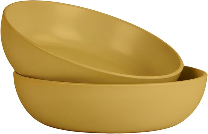 10 Strawberry Street Wazee Matte Coupe Dinnerware, Bowl, Yellow, Set of 6 - Image 3