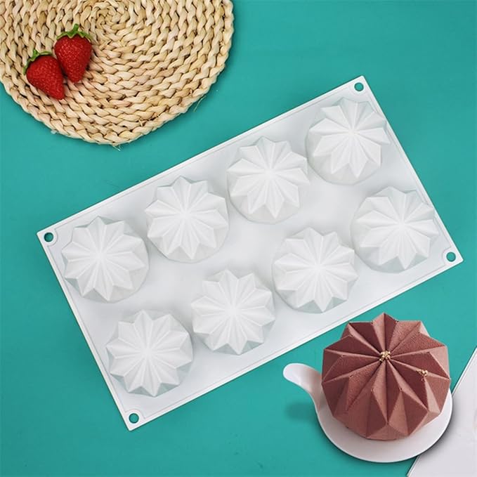 mostsom 3D Diamond Chocolate Cookie Molds Chocolate Cover Cookie Silicone Molds for Candy Mini Cakes Jelly Baking (Diamond I1_11.6x6.88x1.72inch)