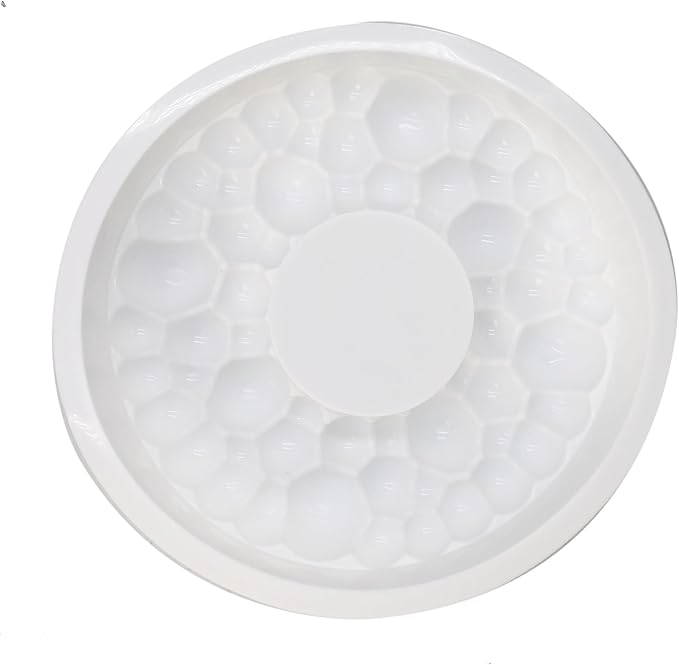 X-Haibei Big Bubbles Round Cake Pan - 9 Inch Hollow Silicone Mold for Gelatin, Jello, Pudding, Chocolate Baking - Heavy Duty & Flexible Design