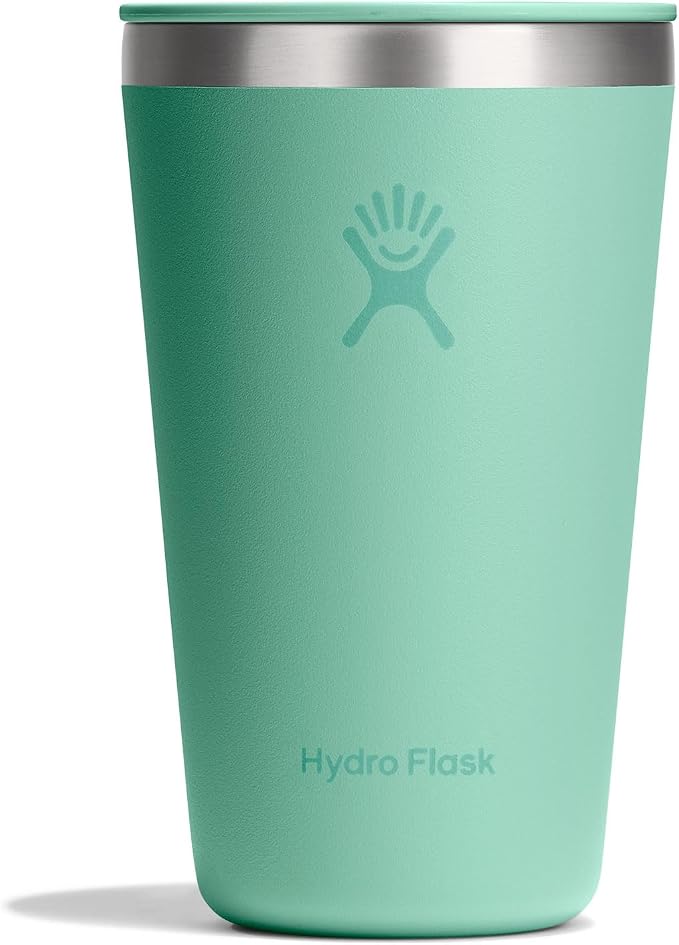 Hydro Flask All Around Tumbler Press-In Lid, Insulated Travel Mug, Stainless Steel Coffee Cup 16 Oz Mermaid Green by Unknown