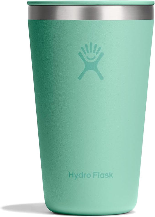 Hydro Flask All Around Tumbler Press-In Lid, Insulated Travel Mug, Stainless Steel Coffee Cup 16 Oz Mermaid Green by Unknown