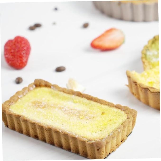 SOLUSTRE 2sets Non Stick Oven Cake Pan Tart Molds for Baking for Pizza Desserts and Steaks Kitchen Bakeware 2pcs*2 - Image 2