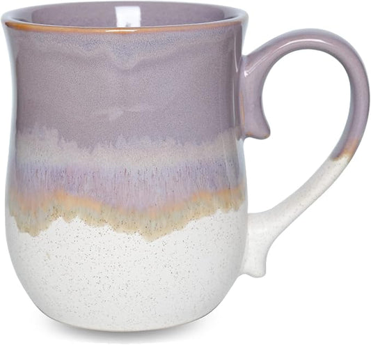 Bosmarlin Large Ceramic Coffee Mug, 20 Oz, Big Tea Cup for Office and Home, Dishwasher and Microwave Safe(20 Oz, Purple) by Bosmarlin