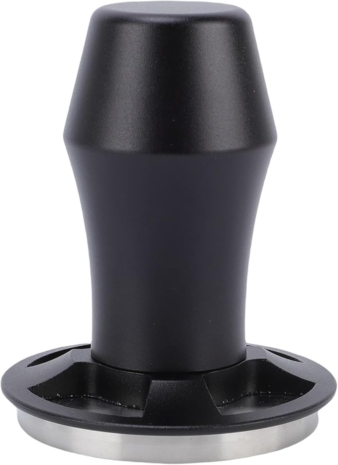 58mm Spring Loaded Coffee Tamper with Automatic Rebound, AntiClog, and Constant Pressure for Home and Coffee Shop Use