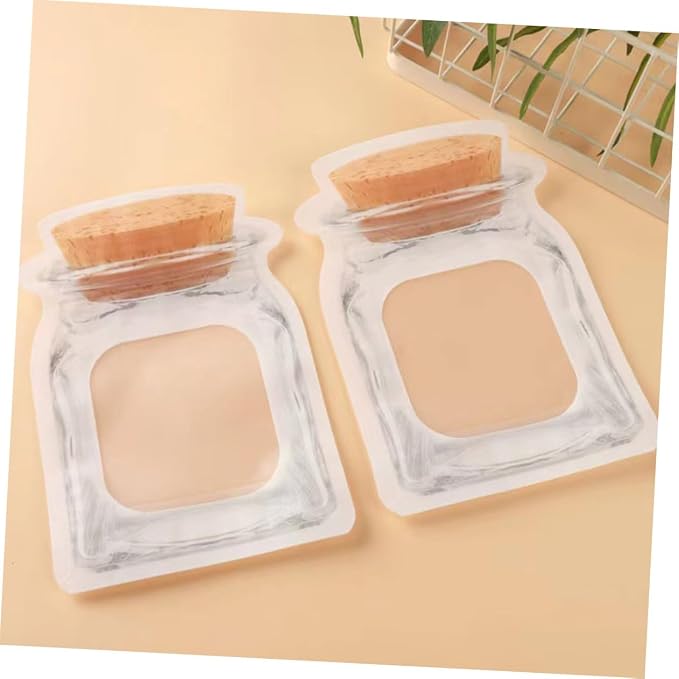 ERINGOGO 50pcs Small Self-sealing Jar Bags for Cookie Packing Decorative Food Storage Pouches Stand-up Snack Wrapping Bags Creative Design for Baked Goods and - Image 6